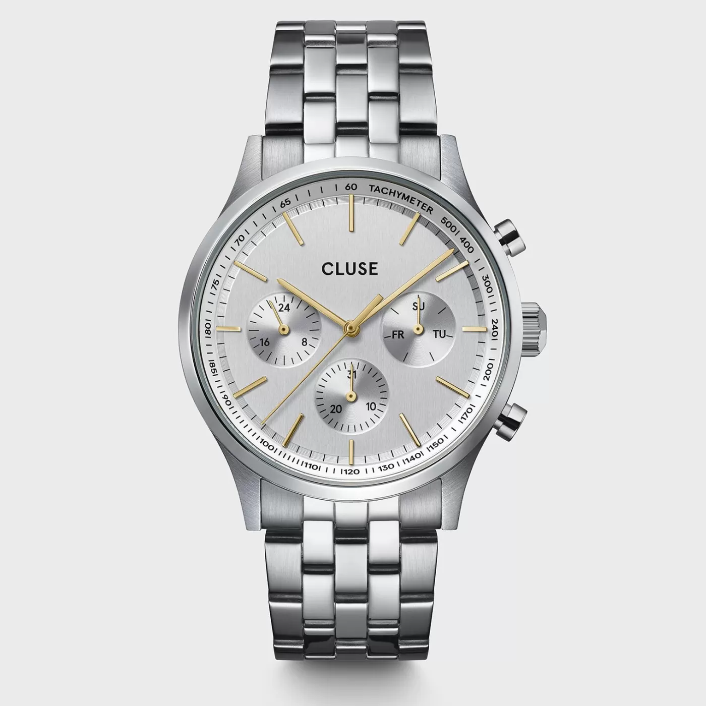 Anthéor Multifunction Watch Steel Silver Bicolour, Silver Colour>CLUSE New
