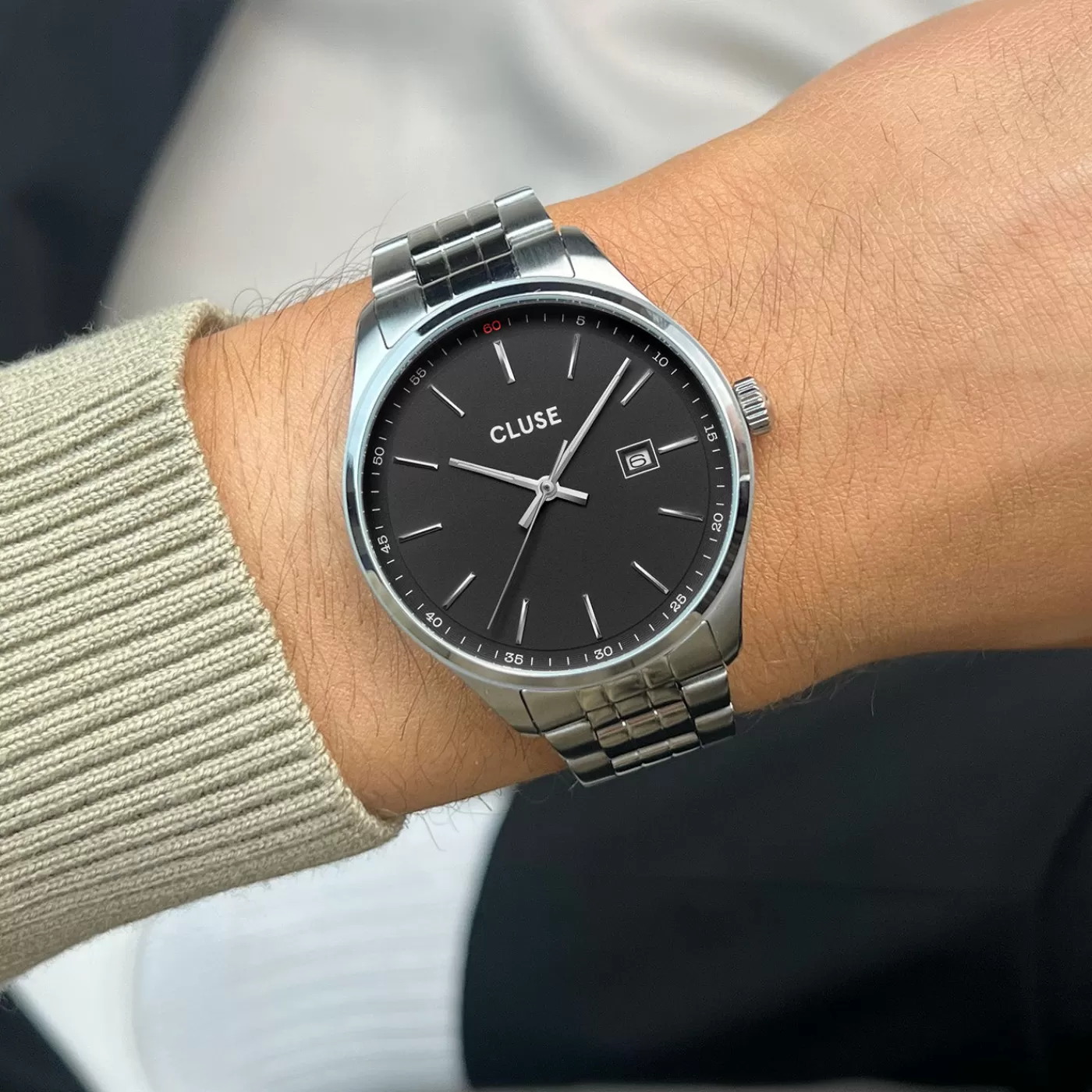 Anthéor Watch Steel Black, Silver Colour>CLUSE Flash Sale