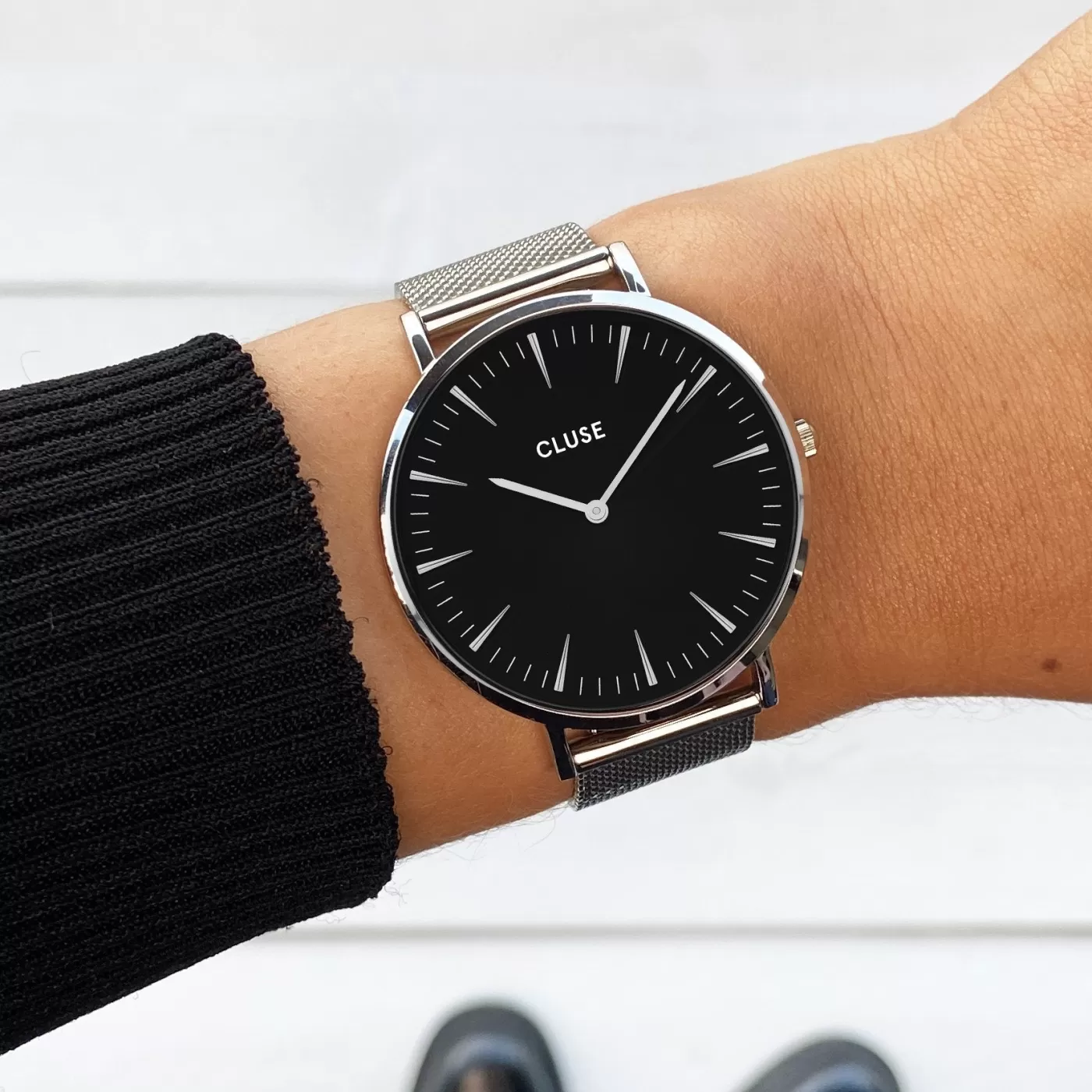 Boho Chic Mesh Black, Silver Colour>CLUSE Cheap