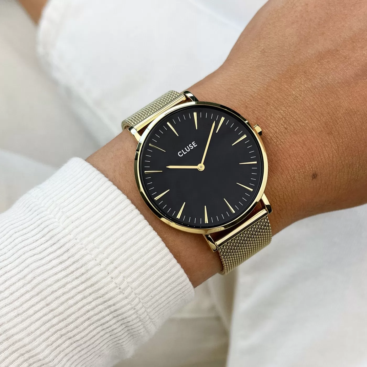 Boho Chic Mesh Gold/Black>CLUSE Discount