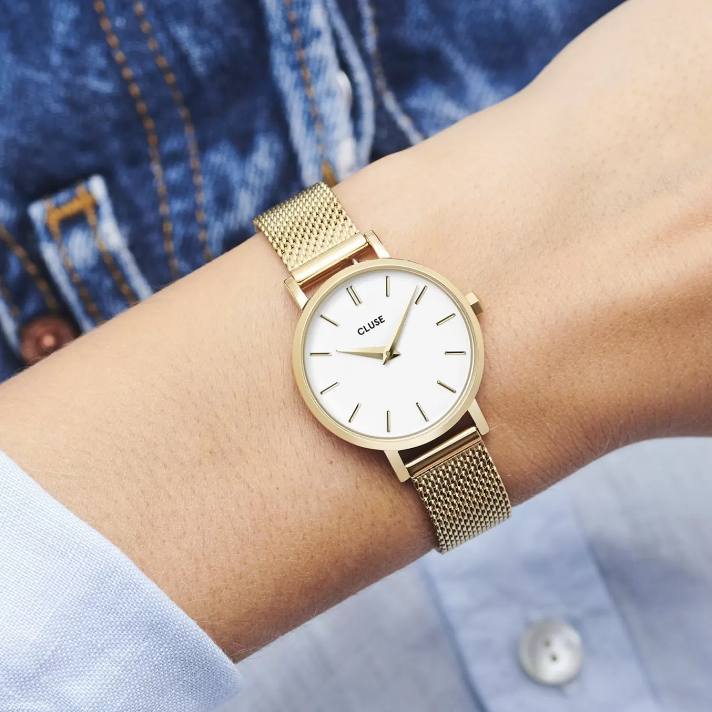 Boho Chic Petite Mesh White, Gold Colour>CLUSE Best