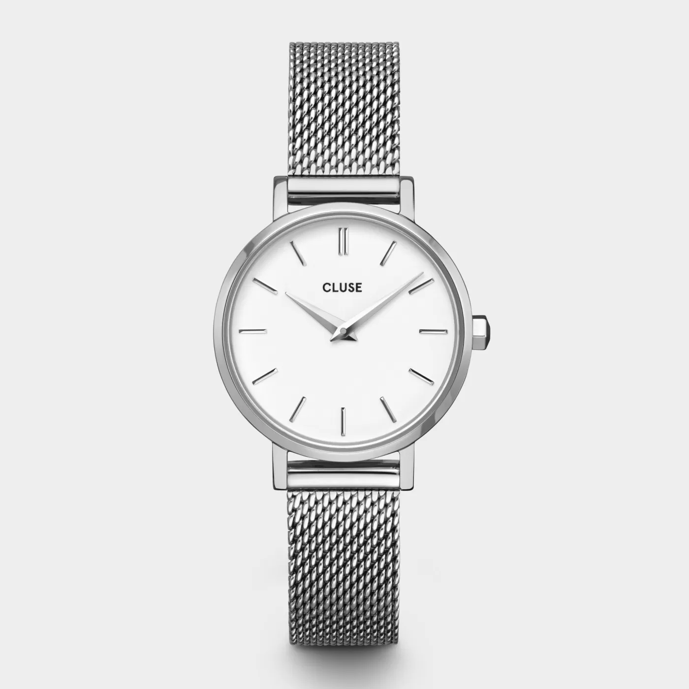 Boho Chic Petite Mesh White, Silver Colour>CLUSE Clearance