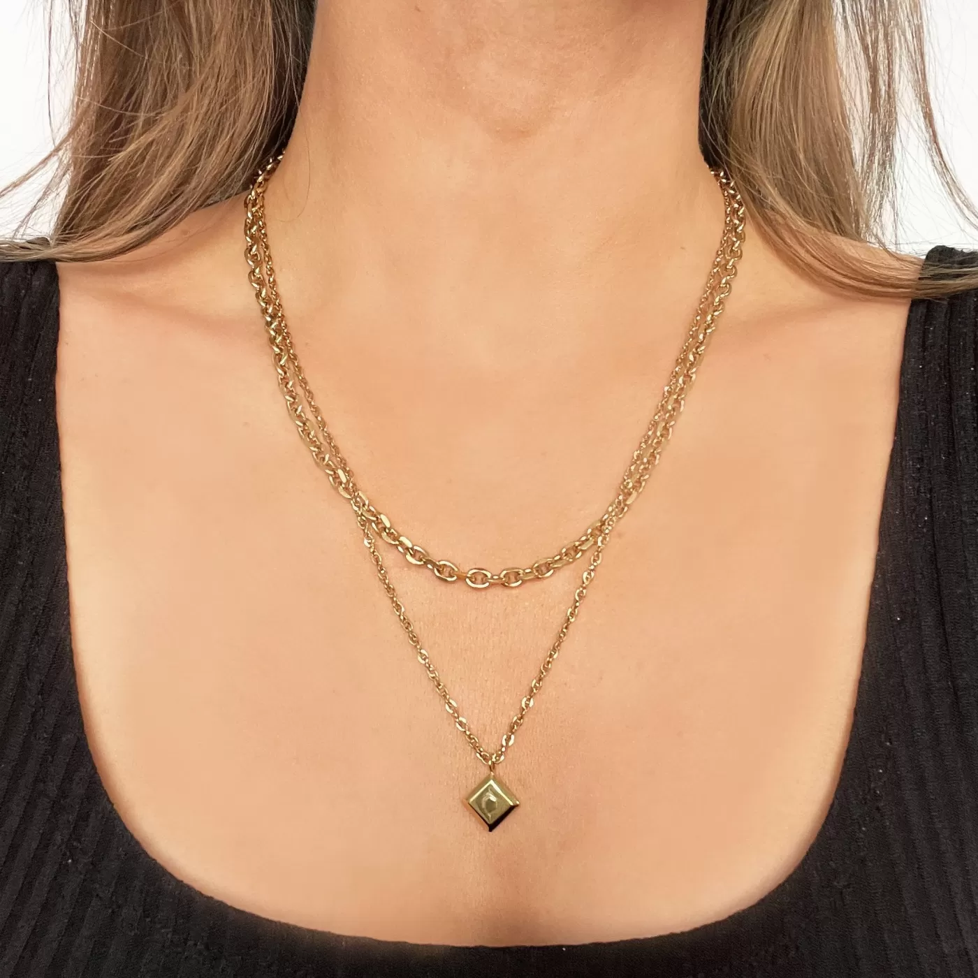 Essentielle Chain Necklace Pendant, Gold Colour>CLUSE Clearance