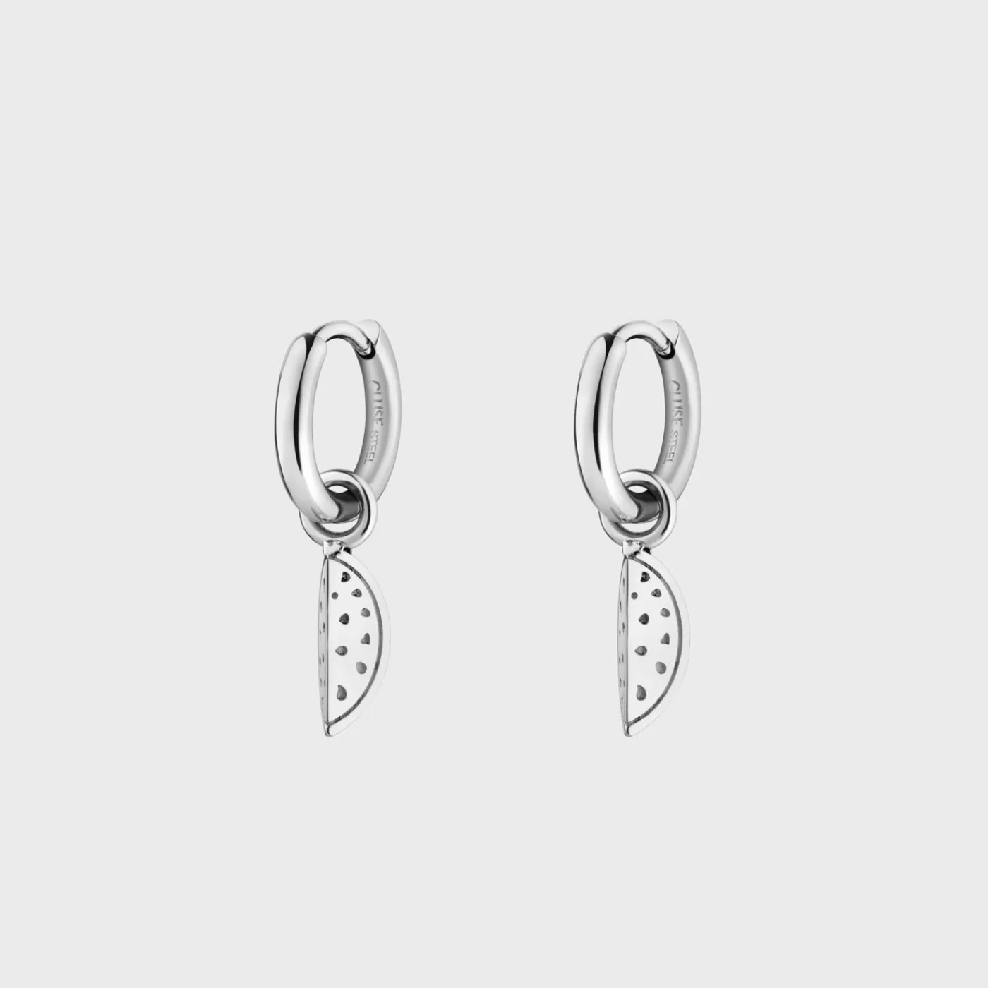Essentielle Watermelon Charm Hoop Earrings, Silver Colour>CLUSE Discount
