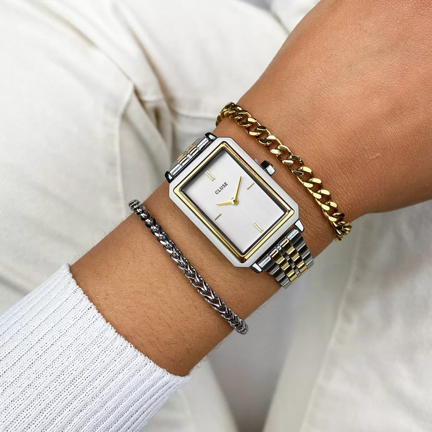 Fluette Watch Steel Bicolour>CLUSE Clearance