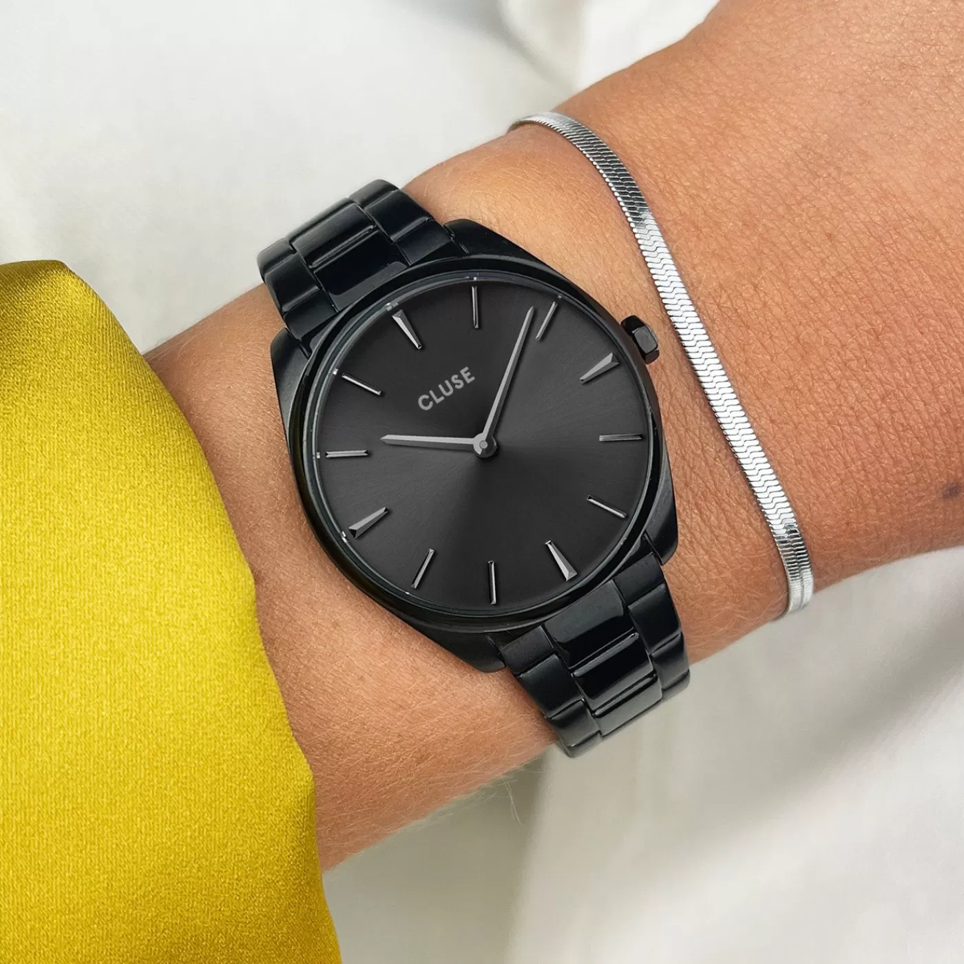 Féroce Petite Steel, Full Black>CLUSE Hot