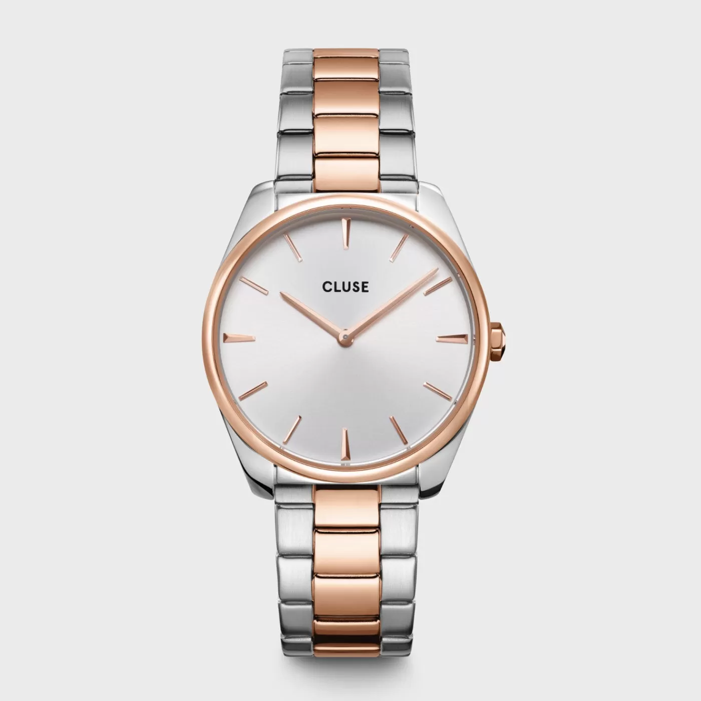 Féroce Steel, White, Rose Gold/Silver Colour>CLUSE New