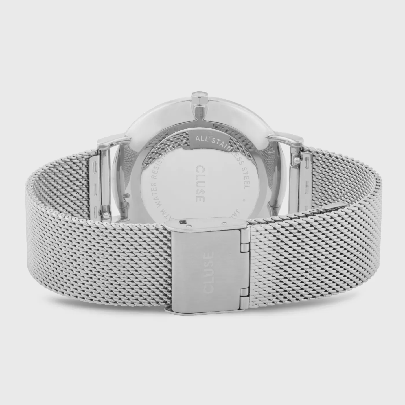 Gift Box Boho Chic Watch Mesh and Leather Strap, Silver Colour>CLUSE Online