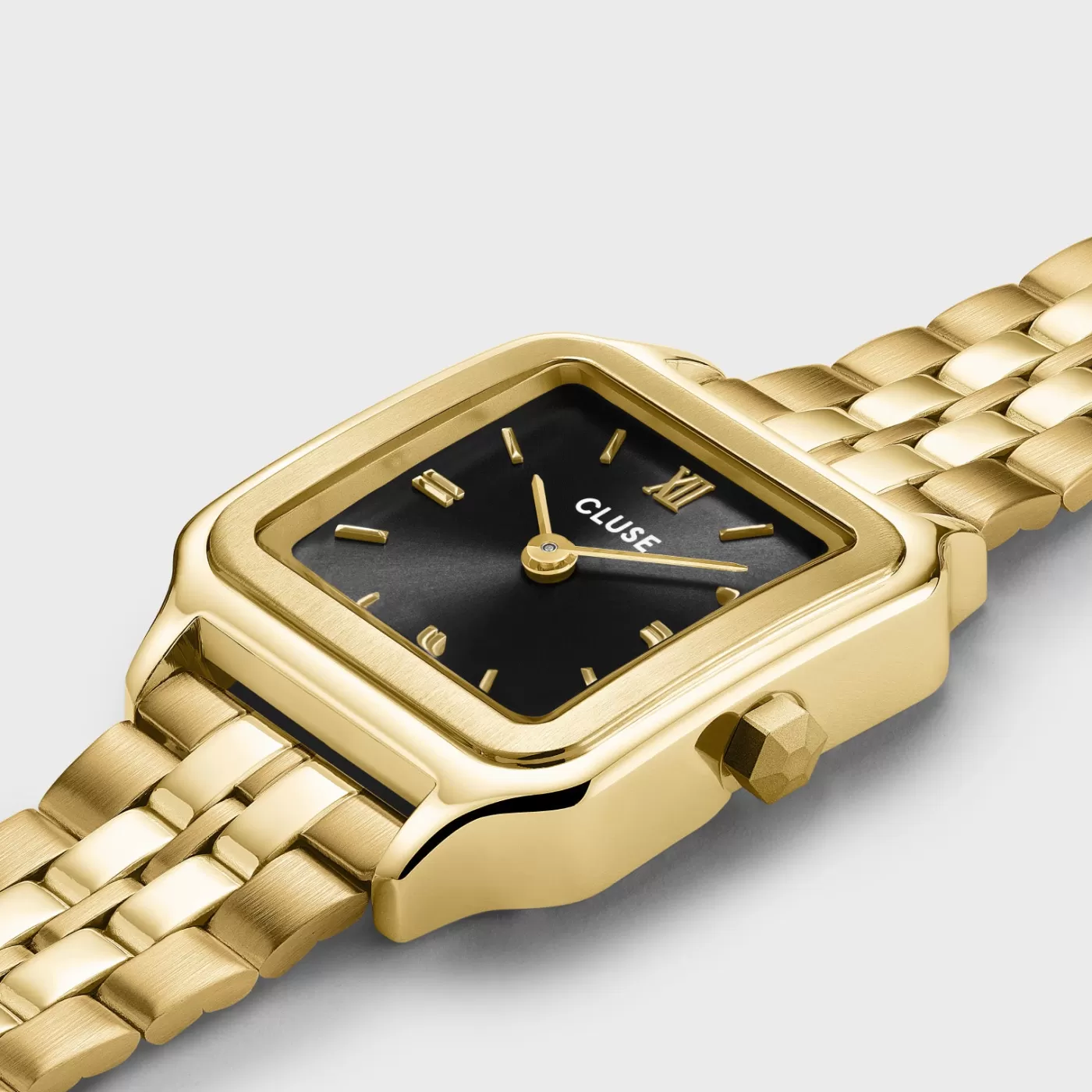 Gift Box Gracieuse Petite Watch Steel, Black & Twisted Snake Bracelet, Gold Colour>CLUSE Shop