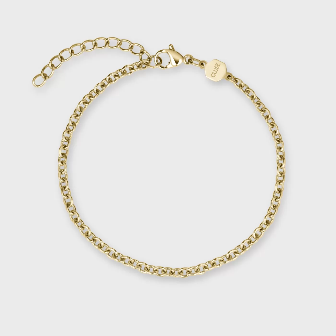 Gift Box La Tétragone Full Gold Steel Watch & Curb Chain Bracelet, Gold Colour>CLUSE Store