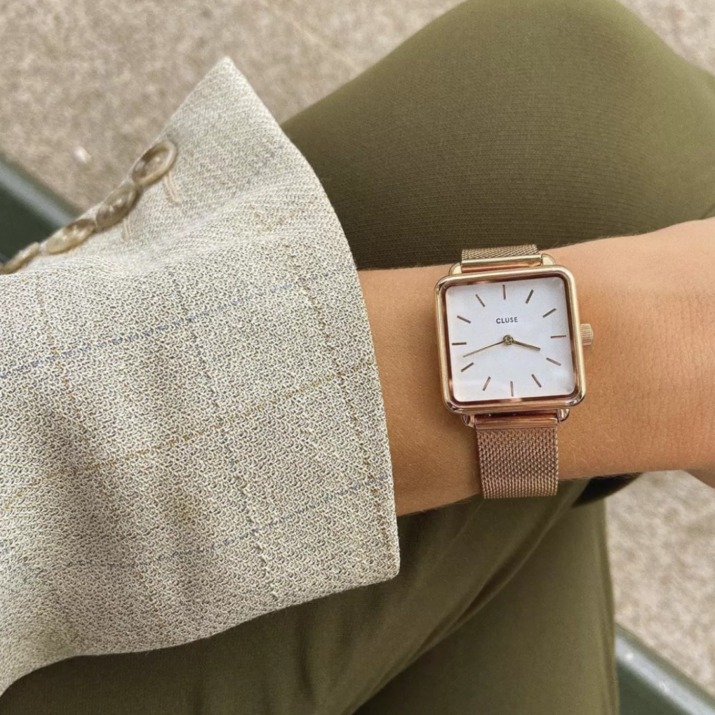Gift Box La Tétragone Watch Hexagon Bracelet Rose Gold Colour>CLUSE Best