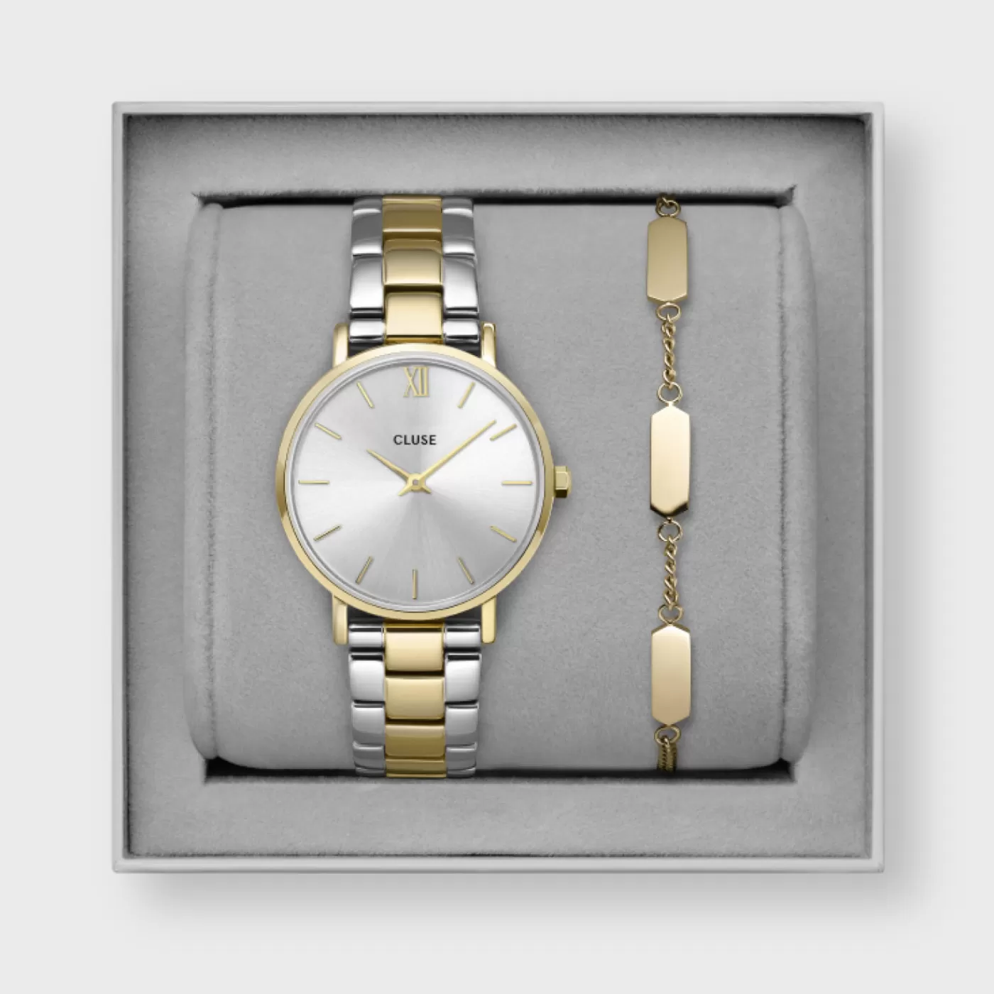 Gift Box Minuit Watch and Bracelet Gold Colour>CLUSE Best