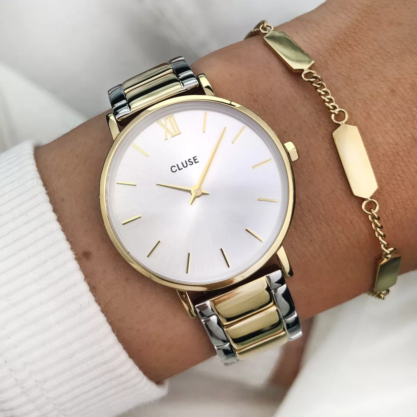 Gift Box Minuit Watch and Bracelet Gold Colour>CLUSE Best