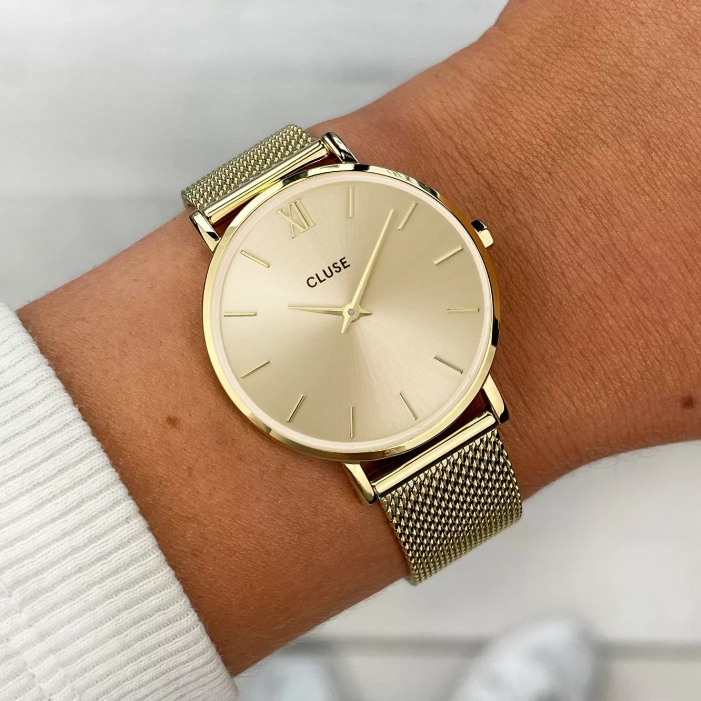 Gift Box Minuit Watch and Strap, Gold Colour>CLUSE Best Sale