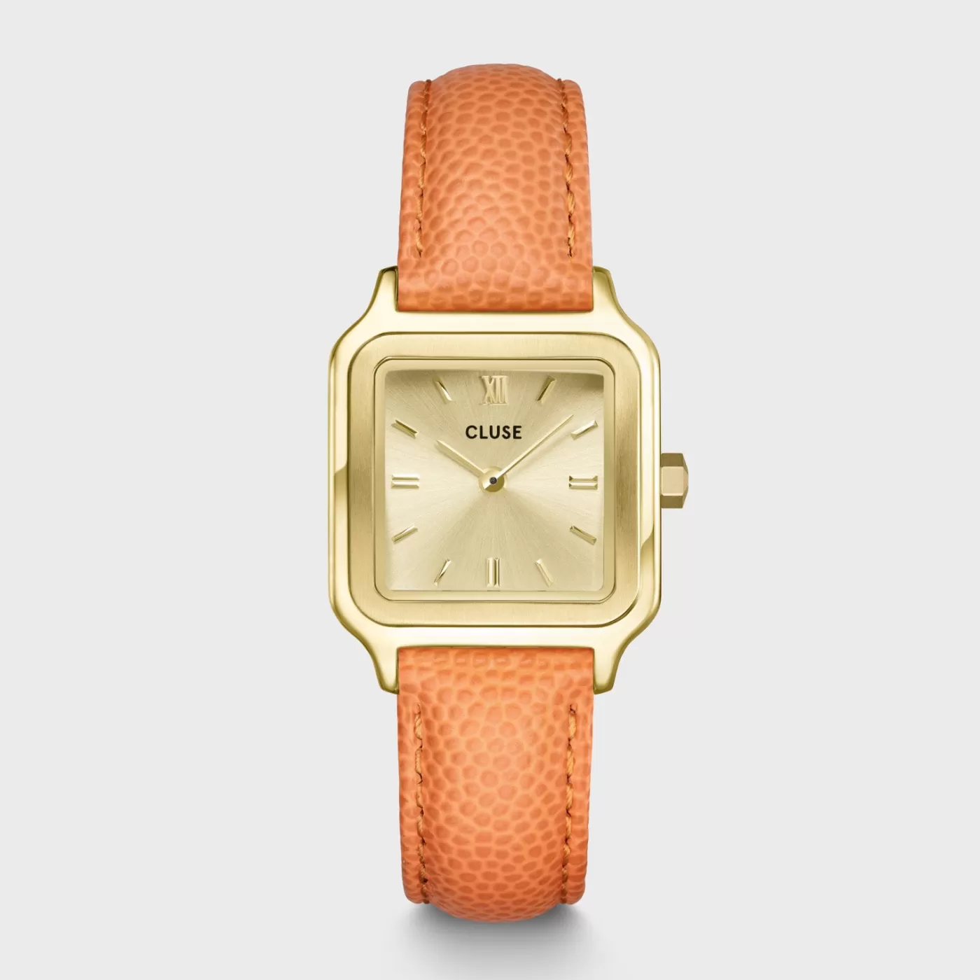 Gracieuse Petite Watch Leather, Apricot Lizard, Gold Colour>CLUSE Online