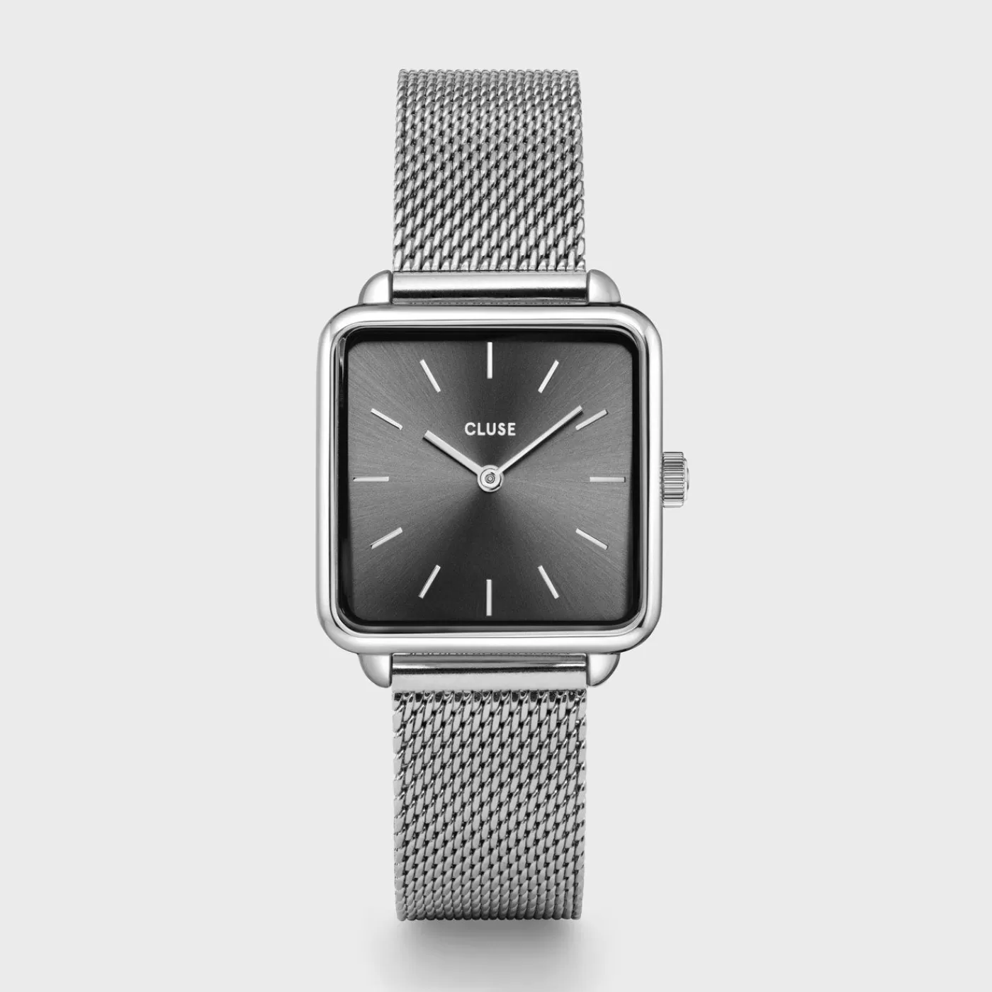 La Tétragone Mesh Dark Grey, Silver Colour>CLUSE Online