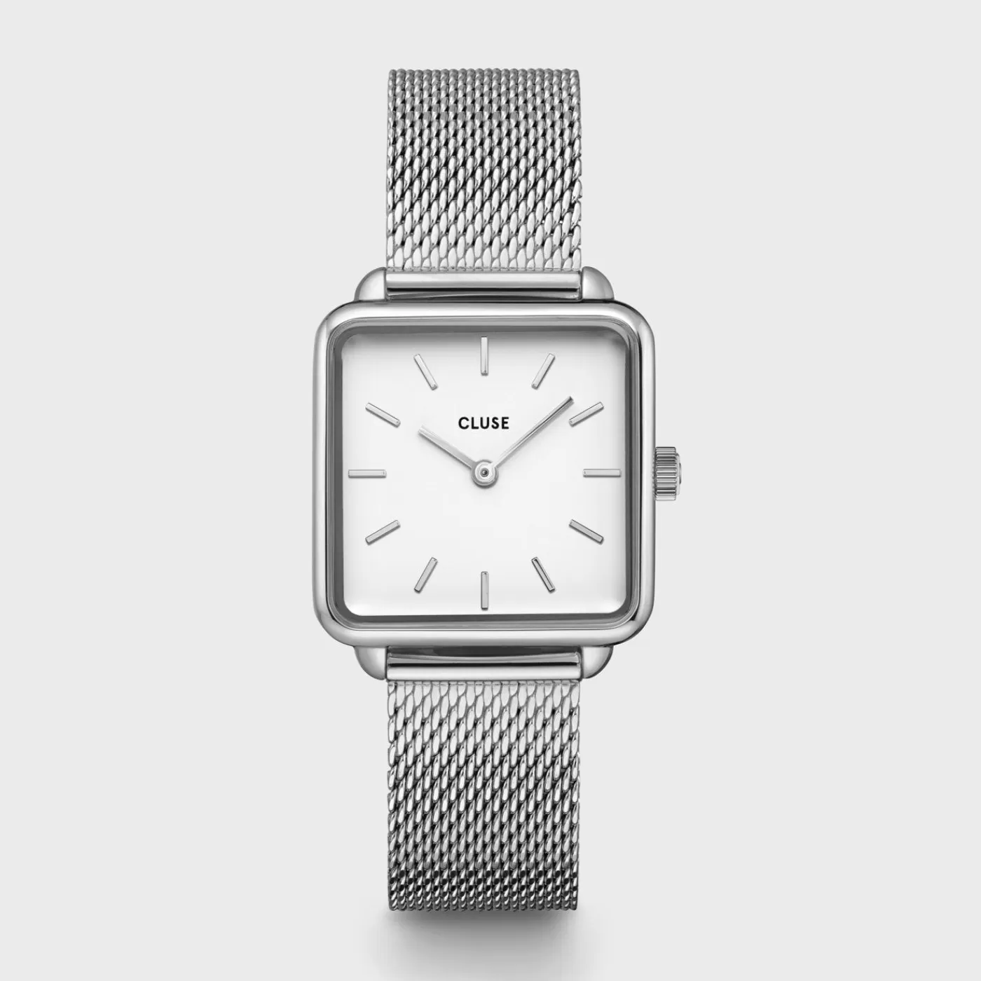 La Tétragone Mesh White, Silver Colour>CLUSE Fashion