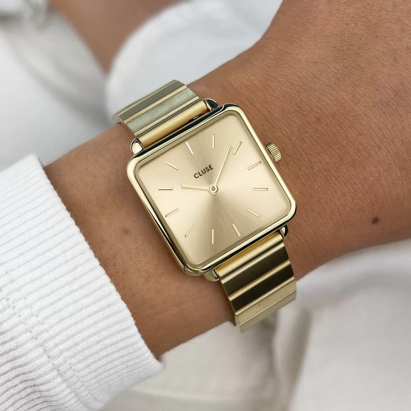 La Tétragone Steel, Gold Colour>CLUSE Cheap