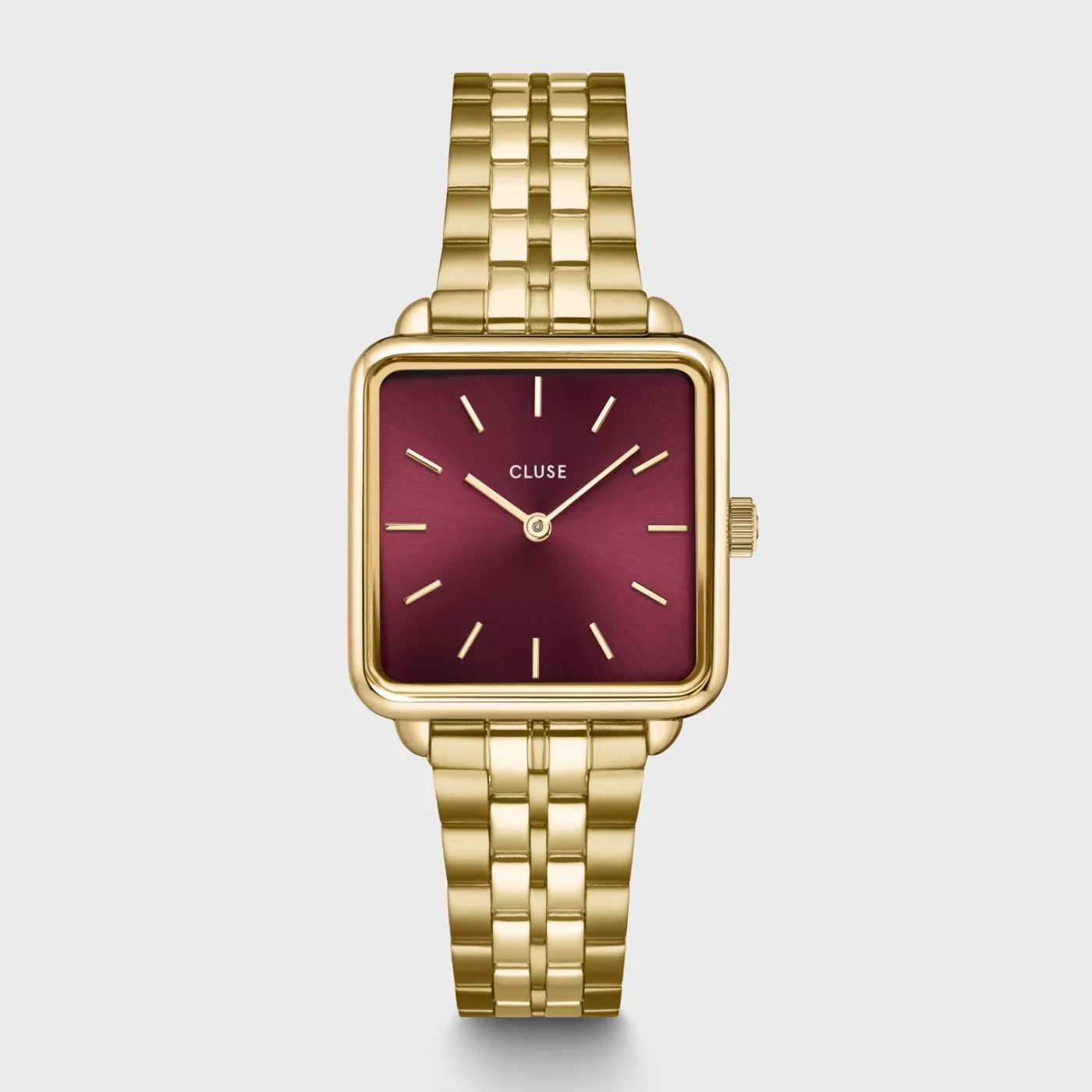 La Tétragone Watch Steel Dark Cherry, Gold Colour>CLUSE Sale