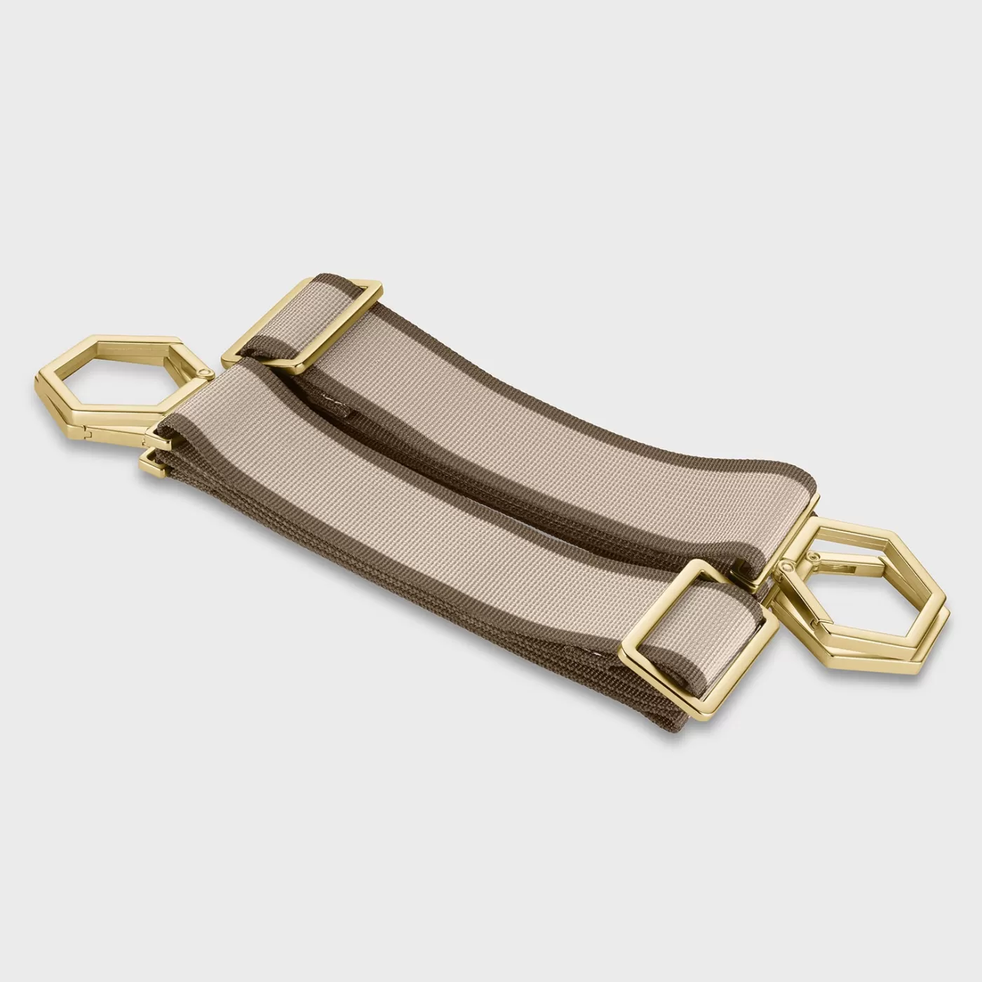 Le Réversible Straps, Striped Beige Brown, Gold Colour>CLUSE Hot