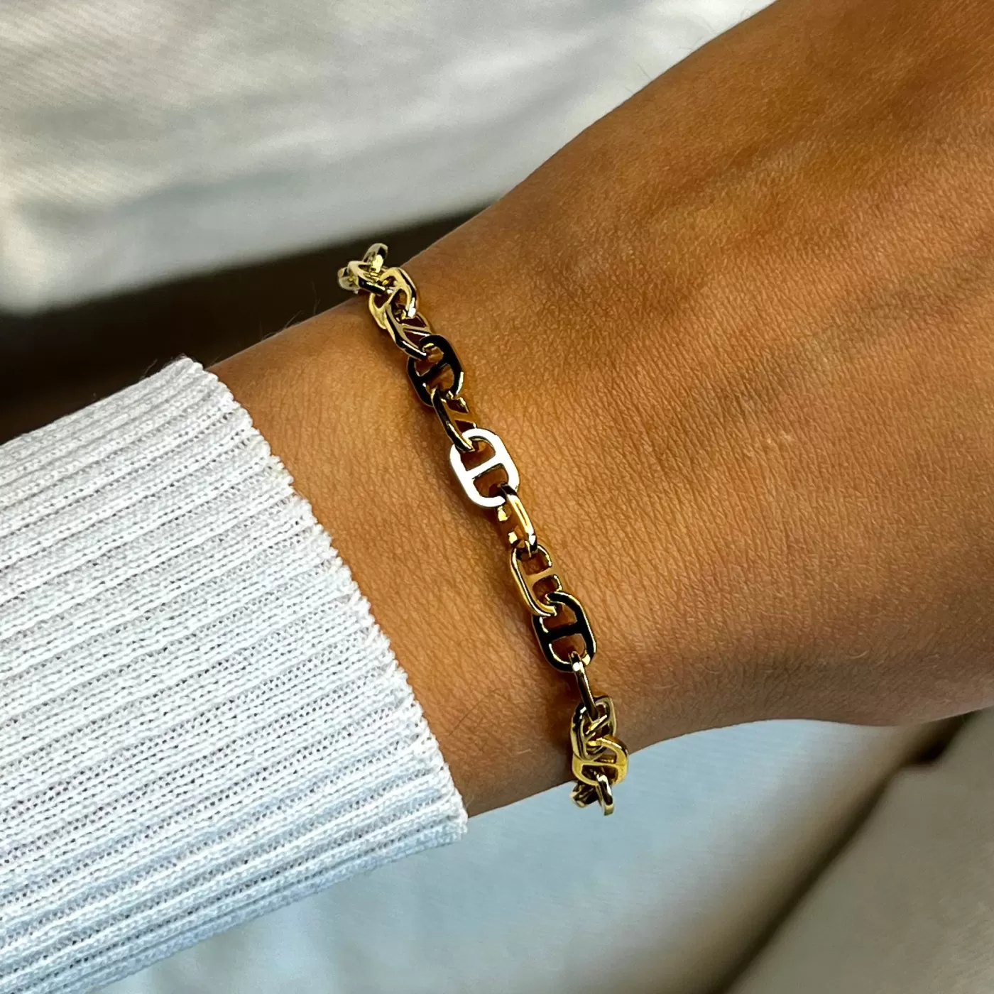 Élevé θ Chain Bracelet, Gold Colour>CLUSE Store