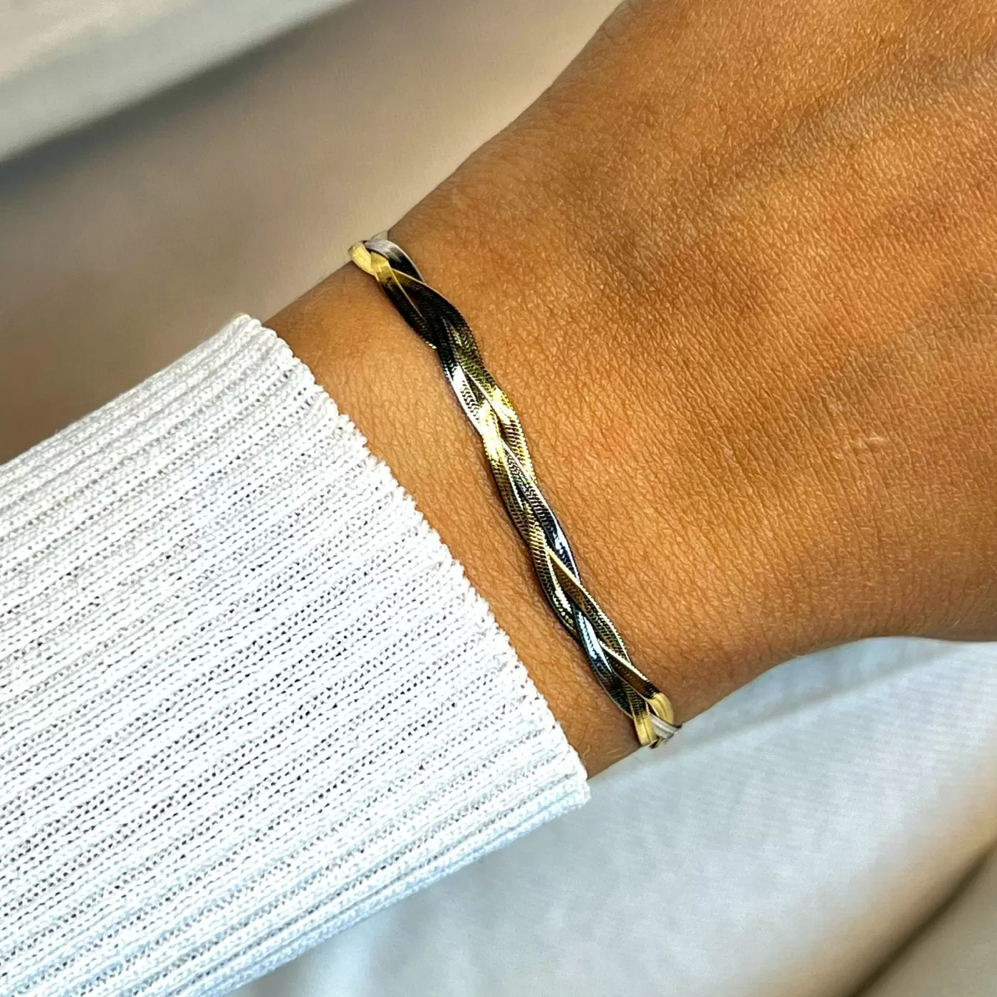 Élevé Braided Snake Bracelet, Bicolour>CLUSE Store