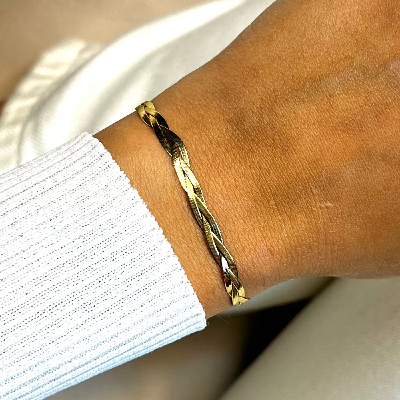 Élevé Braided Snake Bracelet, Gold Colour>CLUSE Cheap