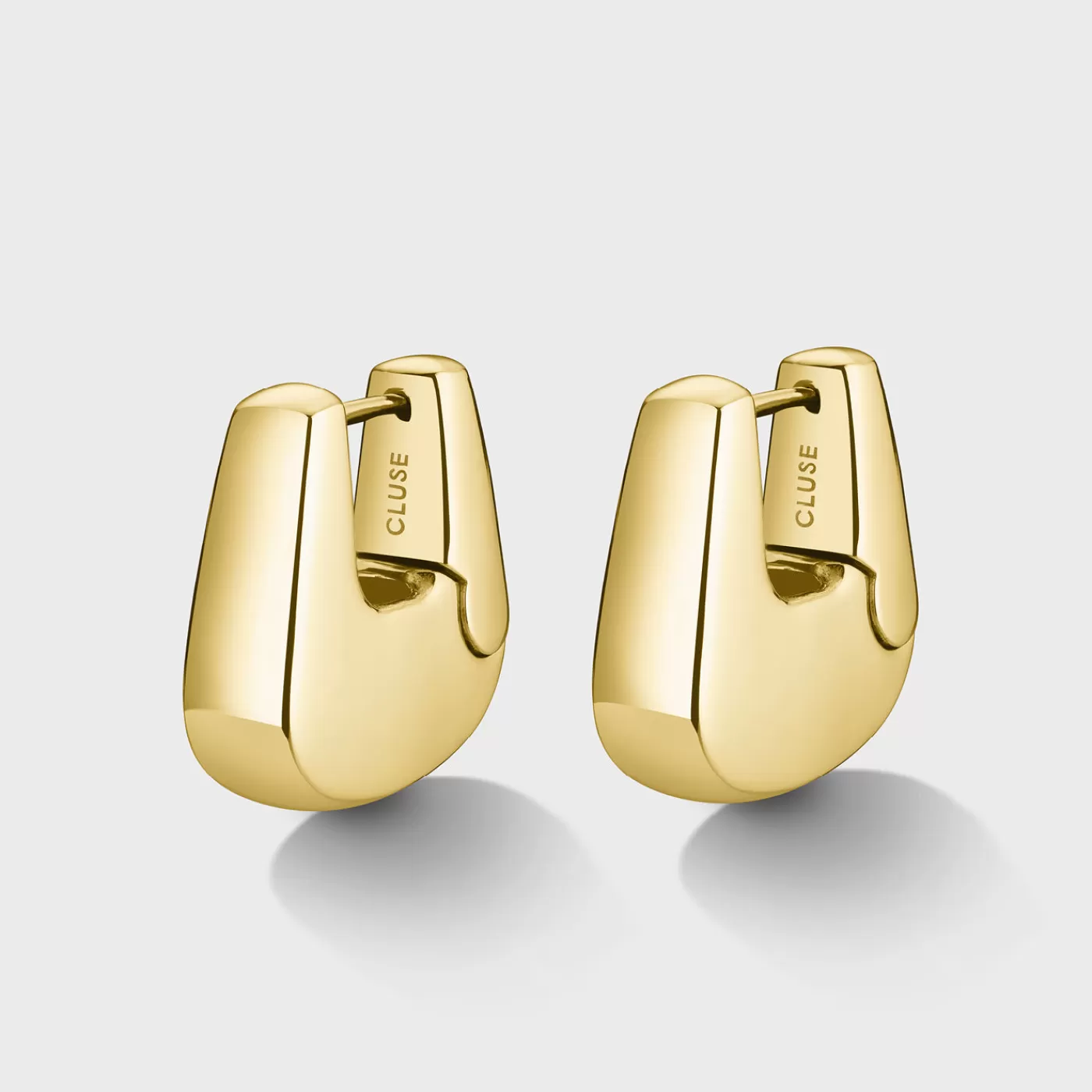 Élevé Rectangular Hoop Earrings, Gold Colour>CLUSE Clearance