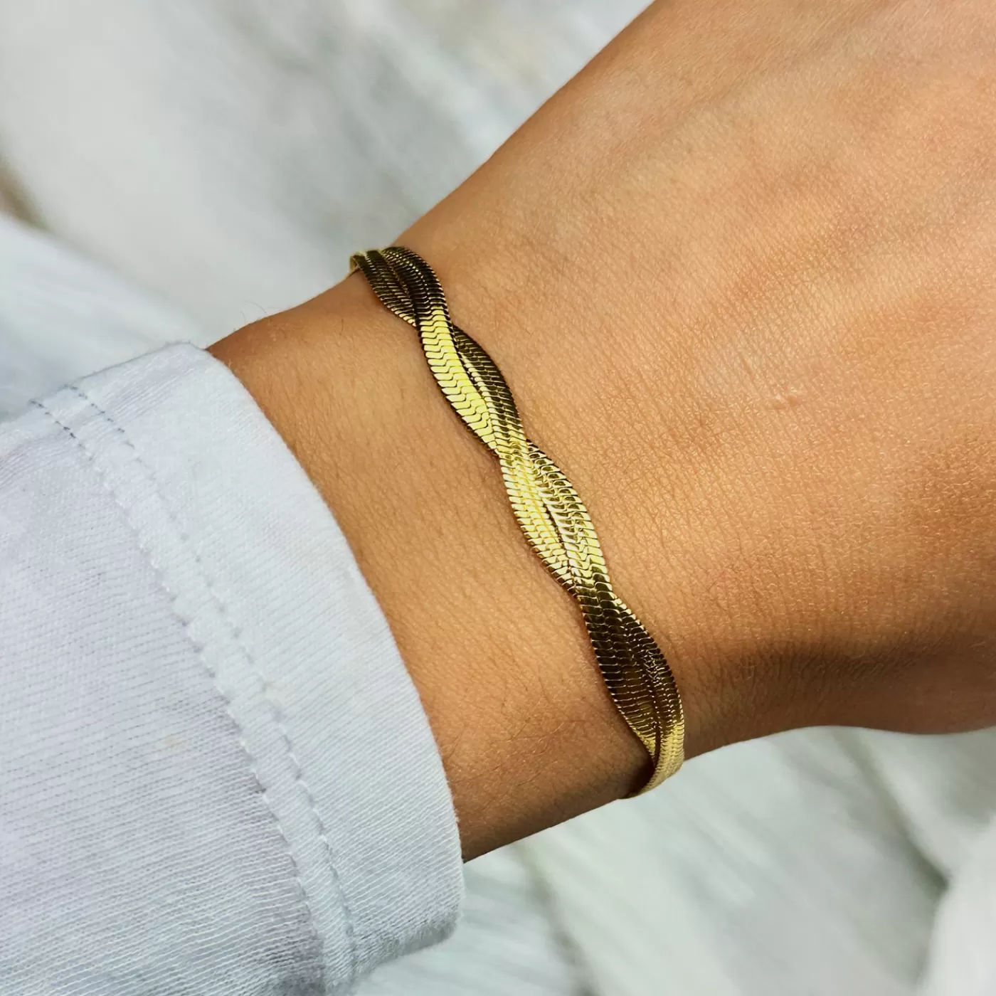 Élevé Twisted Snake Bracelet, Gold Colour>CLUSE Best