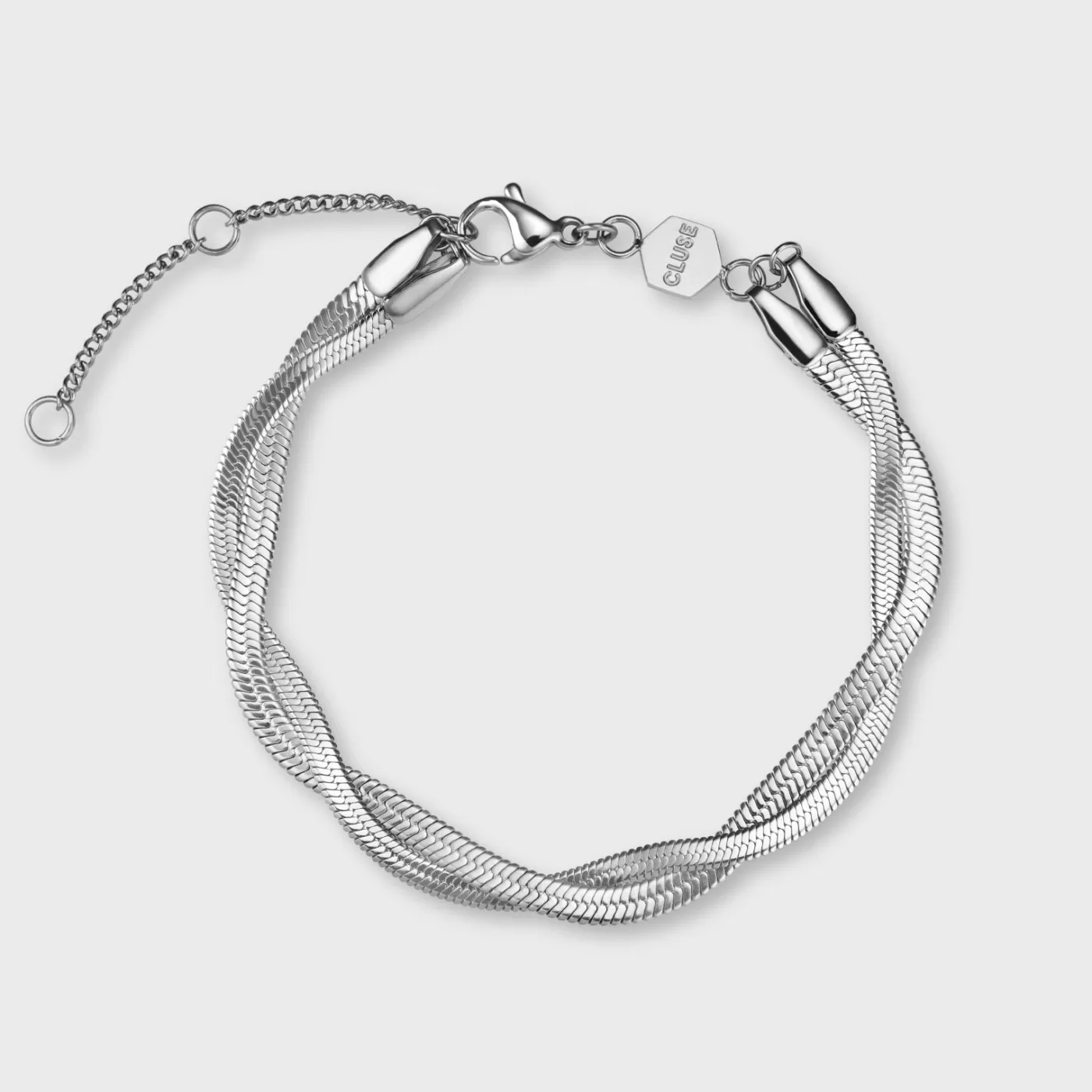 Élevé Twisted Snake Bracelet, Silver Colour>CLUSE Hot
