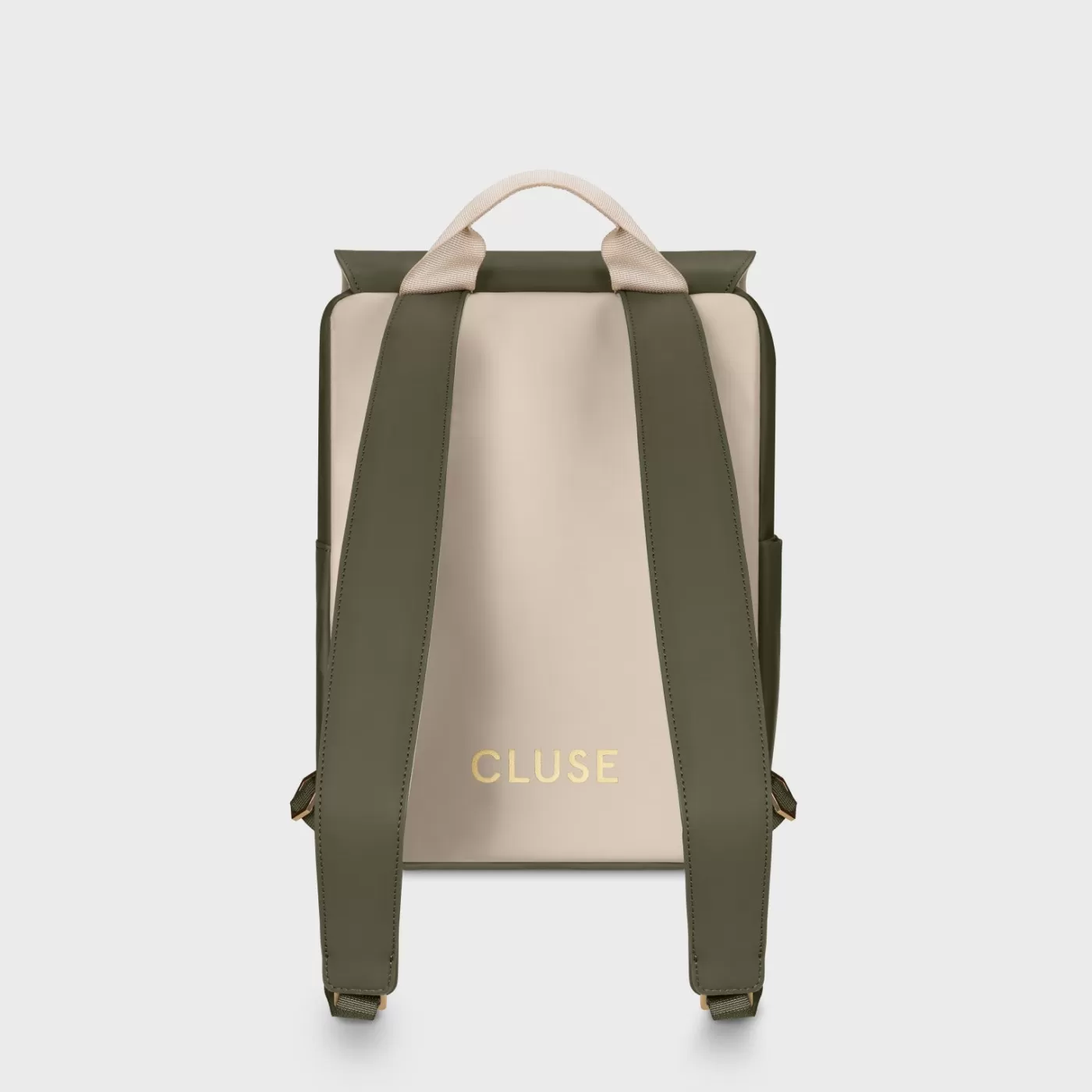 Nuitée Petite Backpack, Dark Green Beige, Gold Colour>CLUSE Best Sale