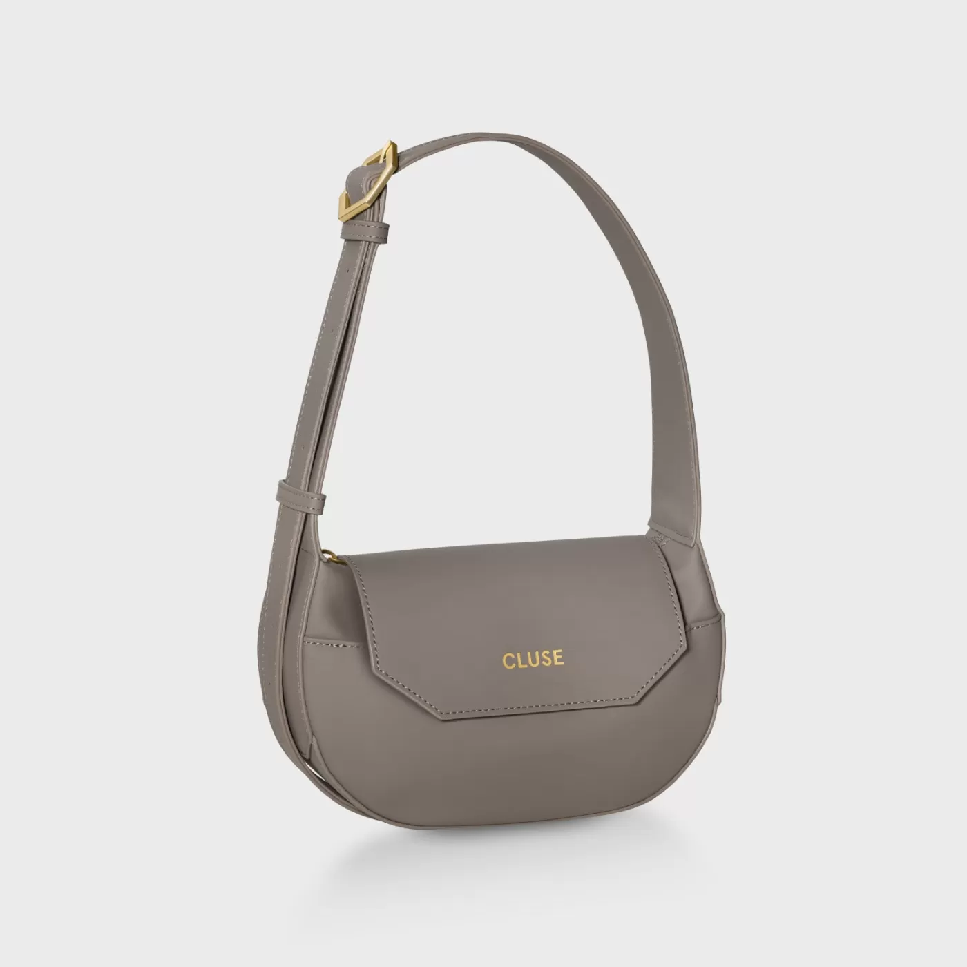 Sacroisé Petite Crossbody Bag, Dark Grey, Gold Colour>CLUSE Shop