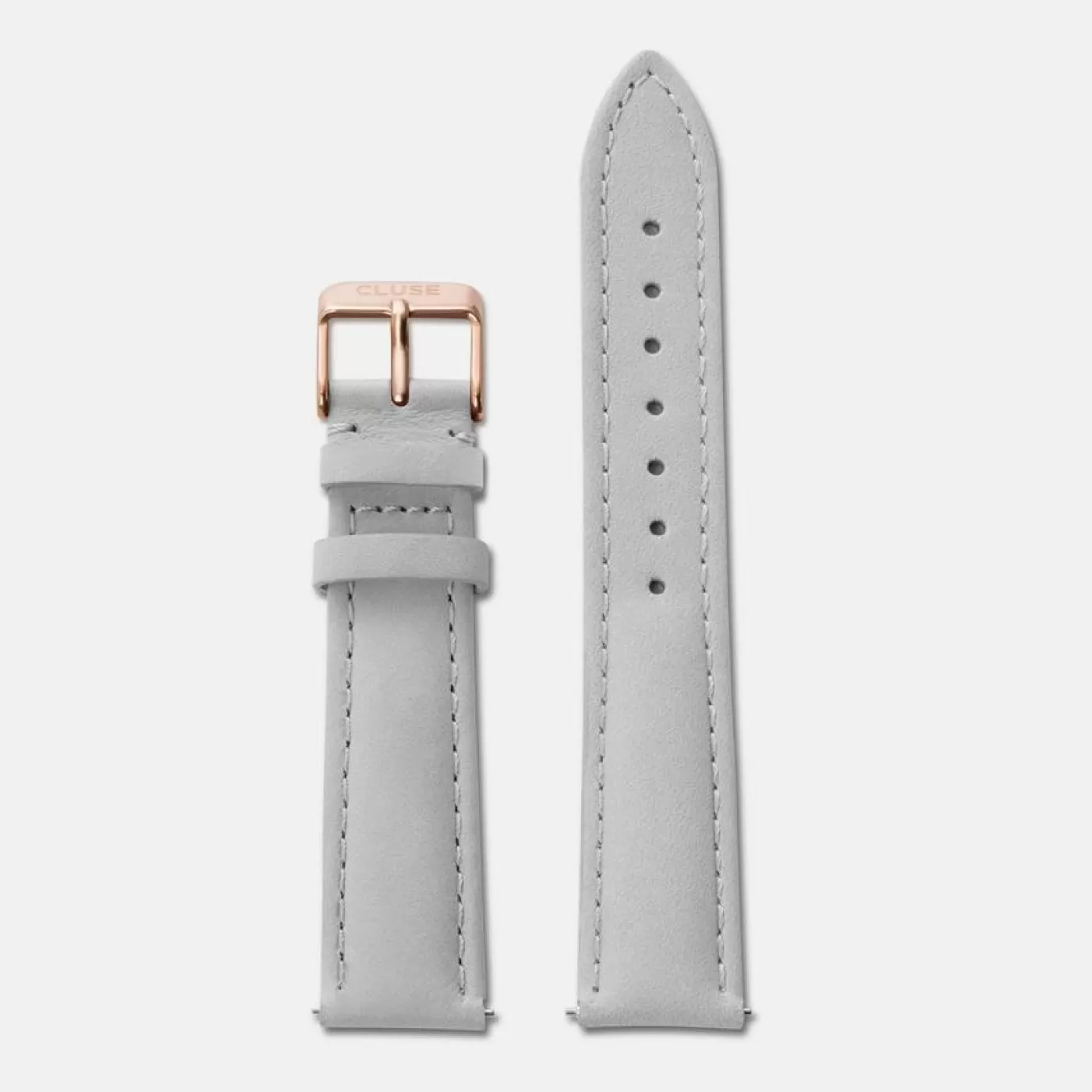 Strap 18 mm Leather Grey, Rose Gold Colour>CLUSE Best