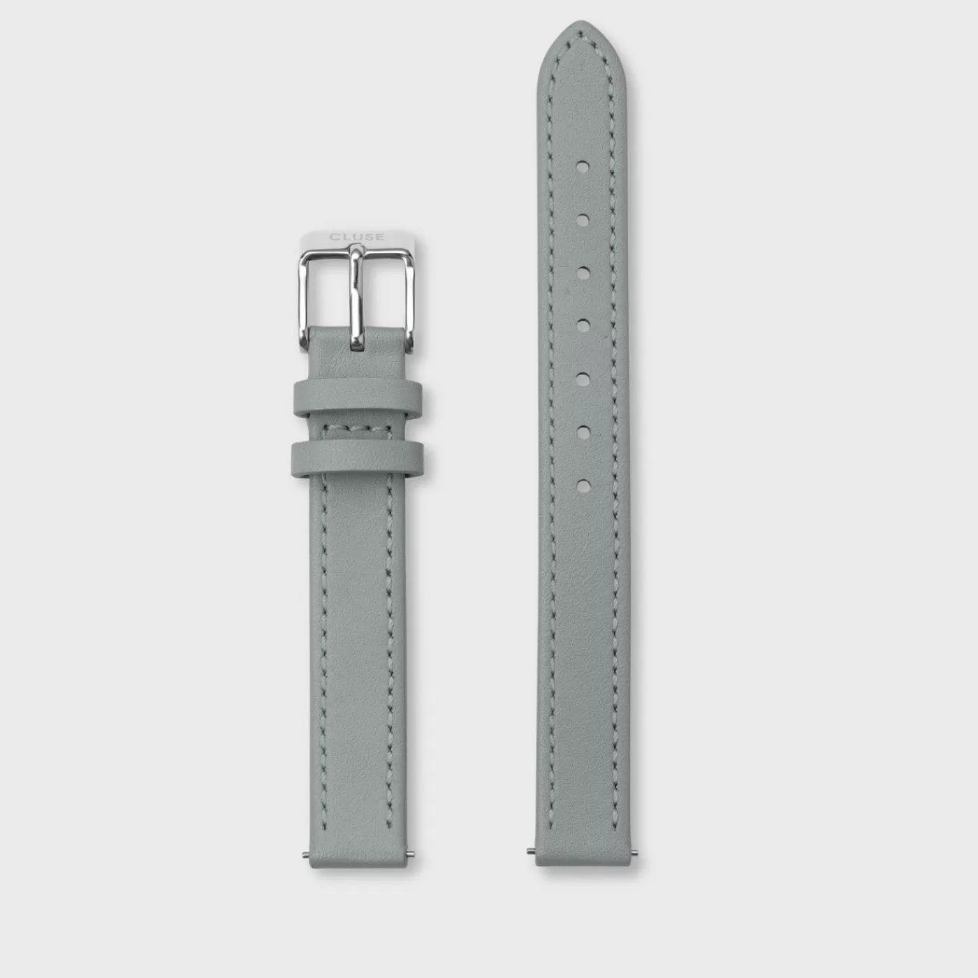 Strap 12 mm Leather Grey, Silver Colour>CLUSE Best Sale