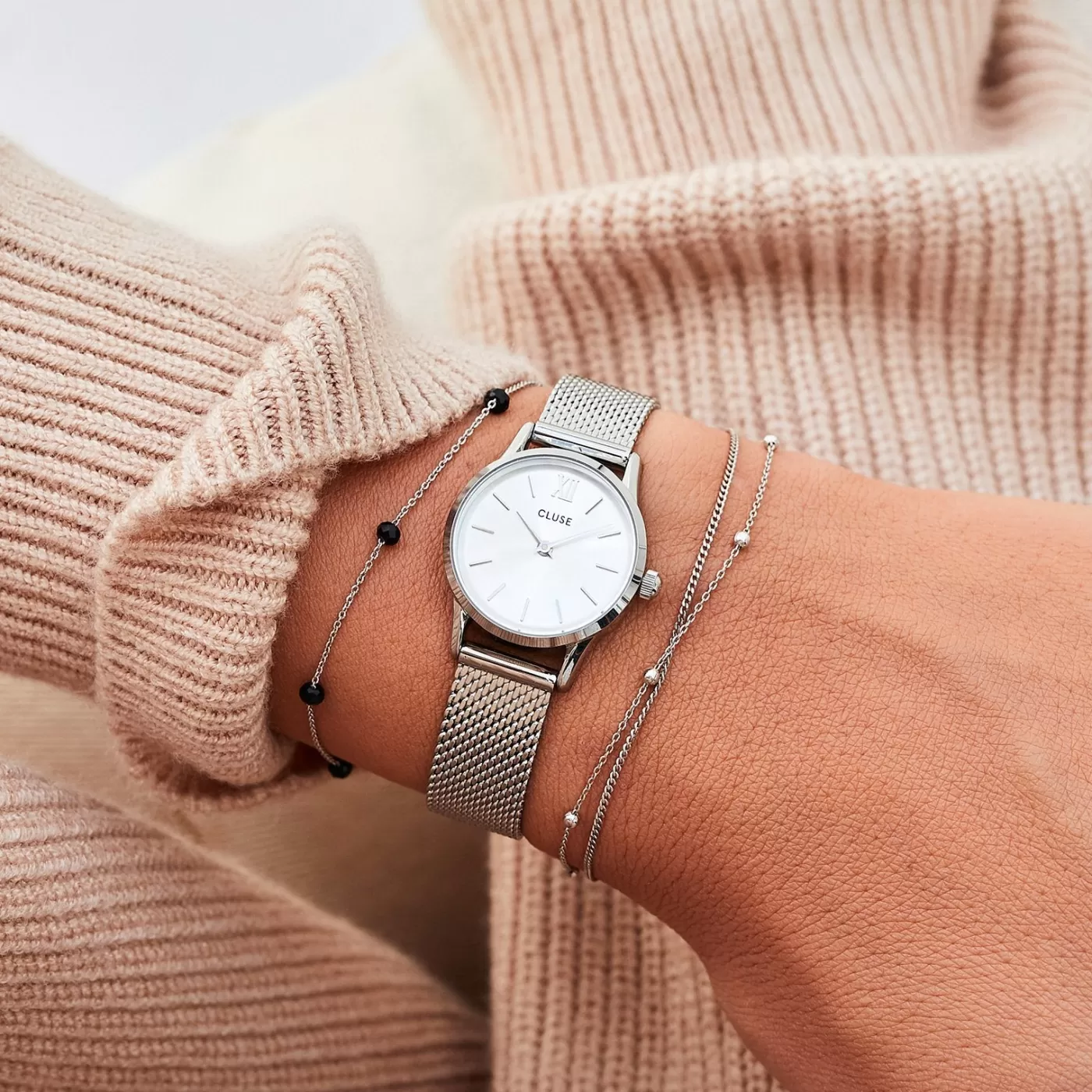 Strap 12 mm Mesh Silver Colour>CLUSE Cheap