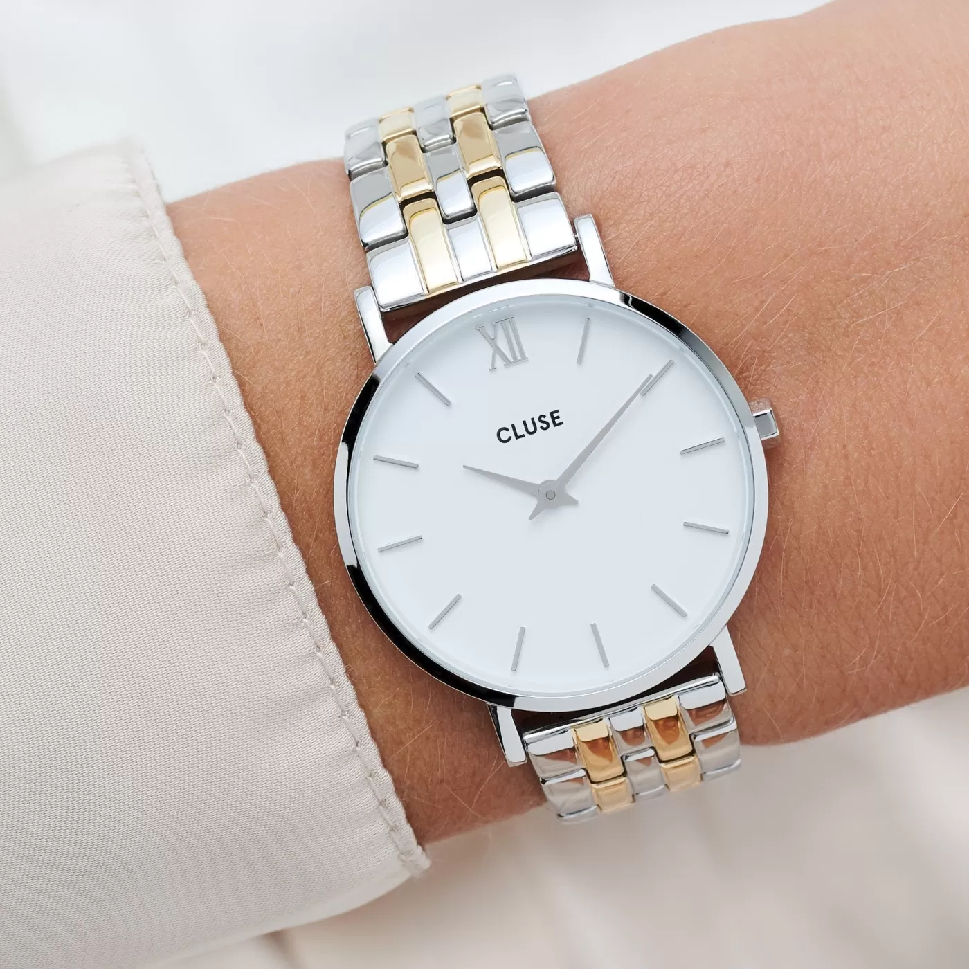 Strap 16 mm Steel Bicolour>CLUSE Store