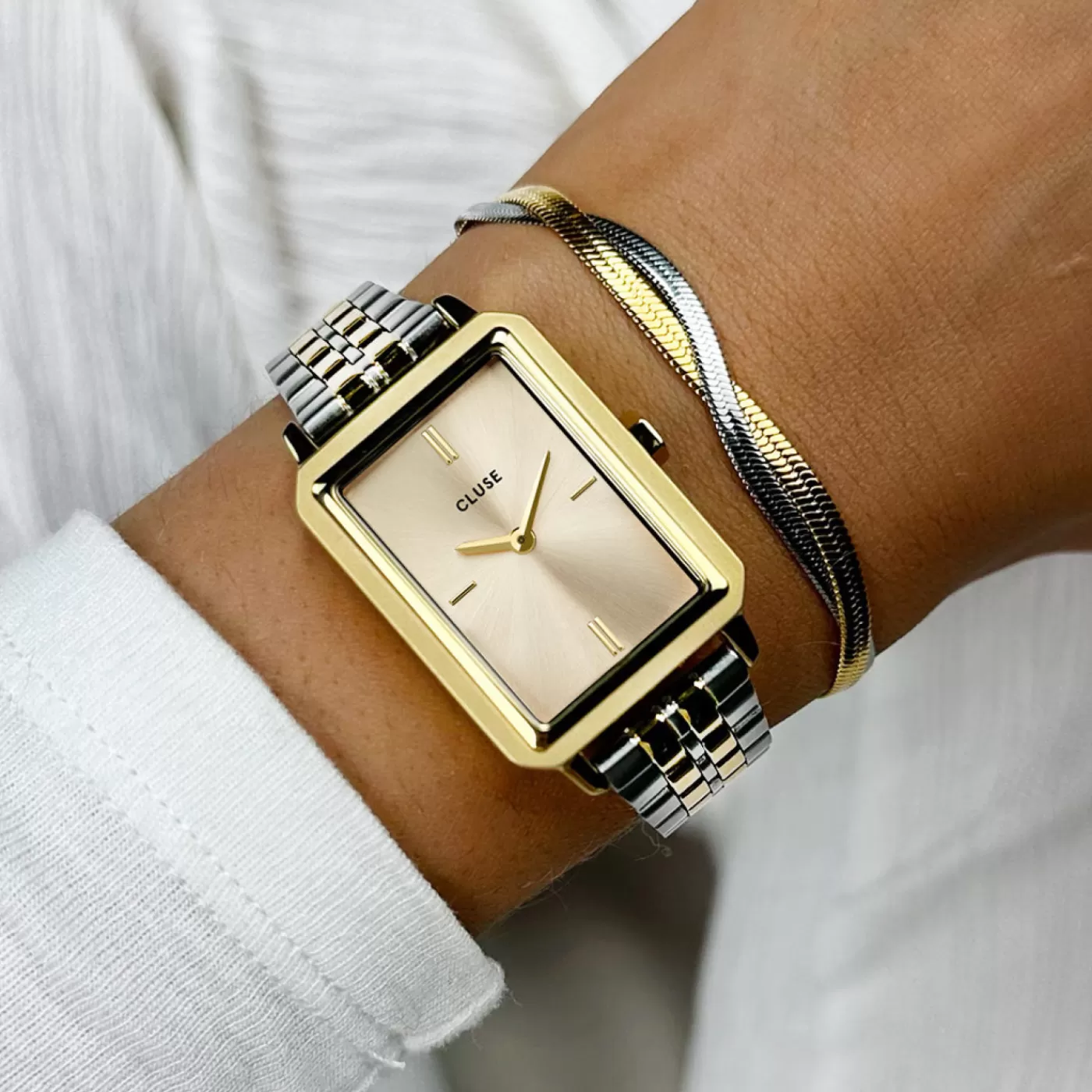 Strap 14 mm Steel 5-Link Bicolour>CLUSE Sale