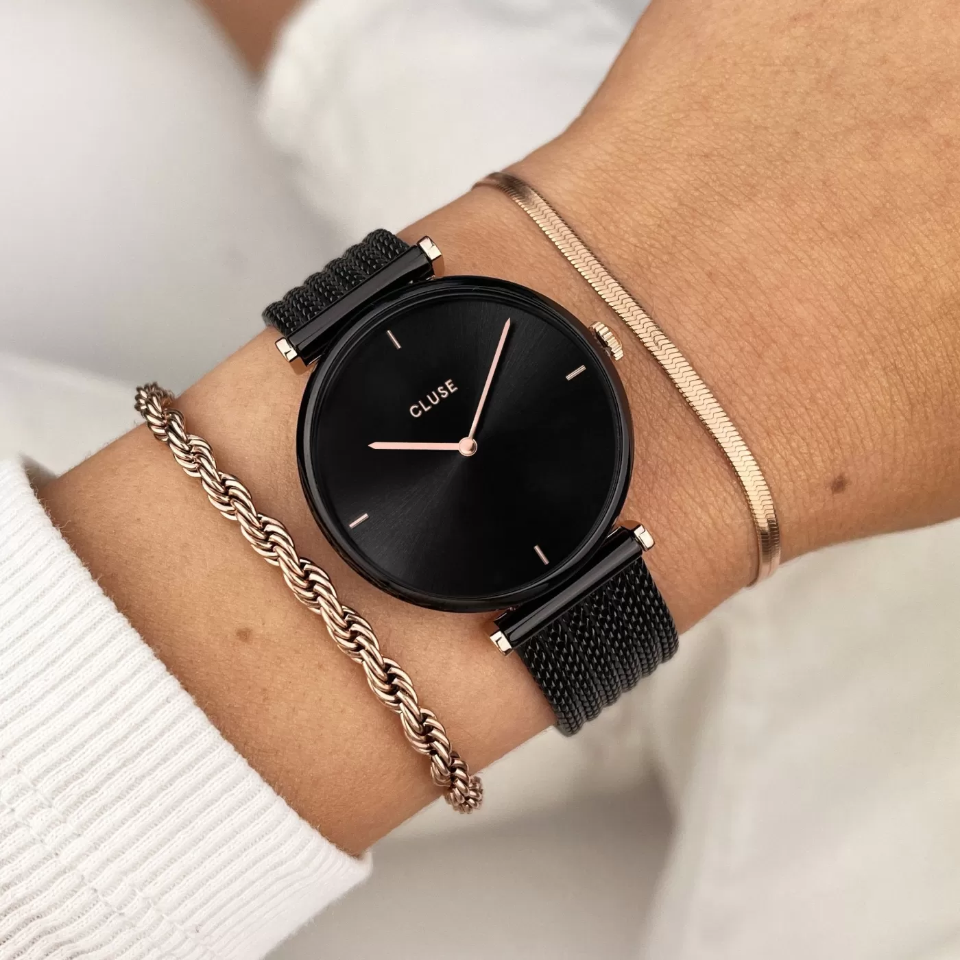 Triomphe Mesh Black/Black>CLUSE Sale
