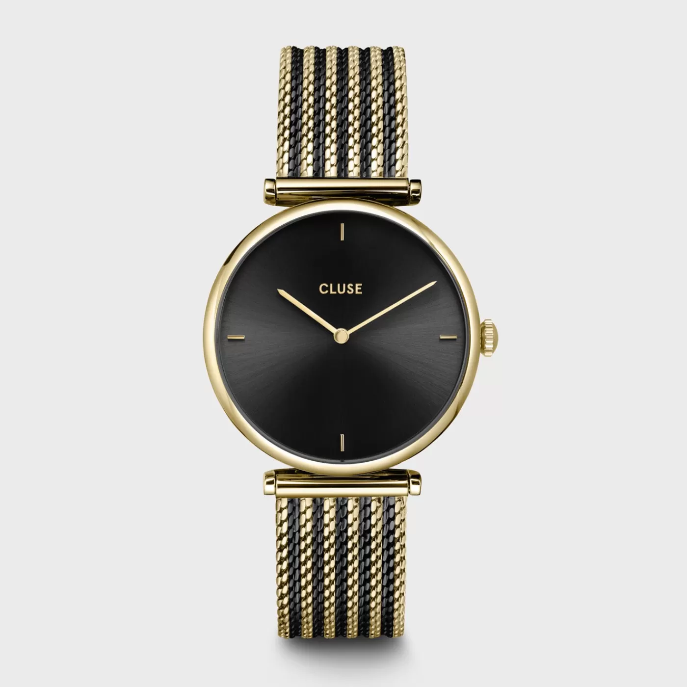 Triomphe Watch Mesh, Black, Gold colour>CLUSE Best