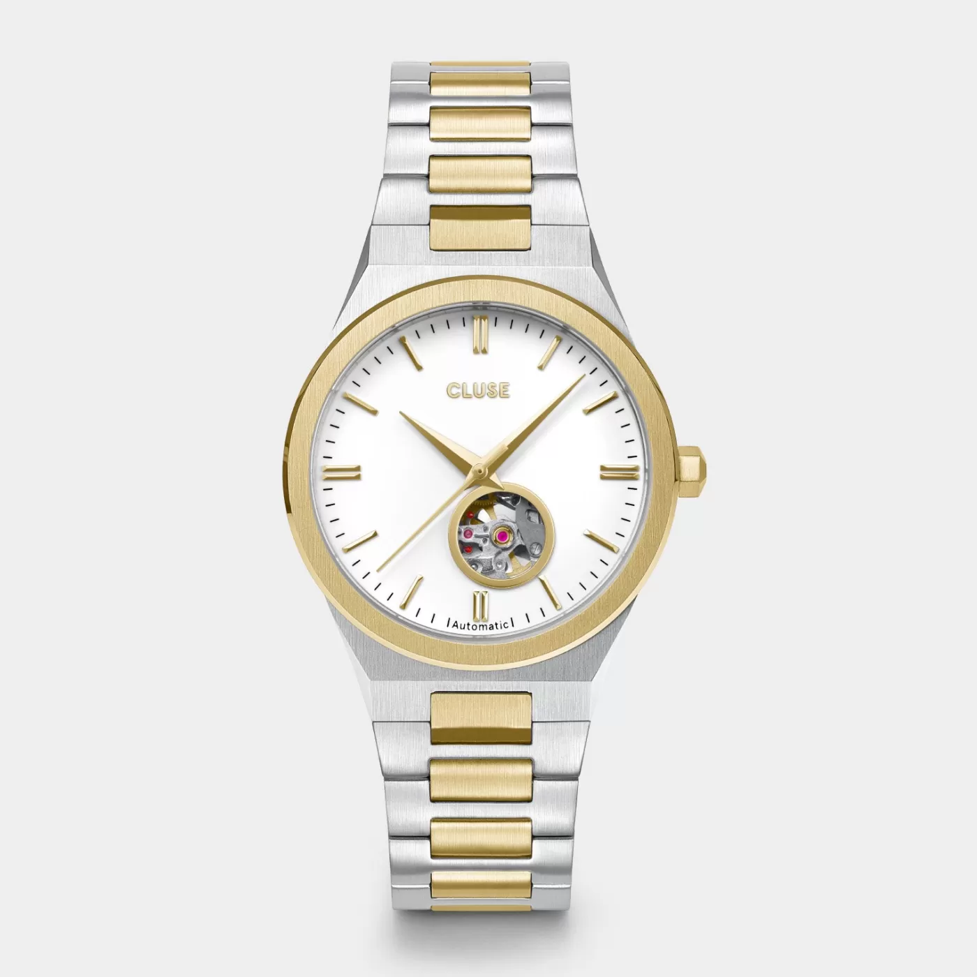 Vigoureux Automatic Watch, White, Bicolour>CLUSE Outlet