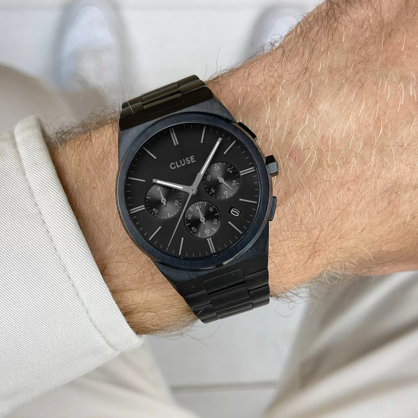 Vigoureux Chrono Steel, Full Black>CLUSE Sale